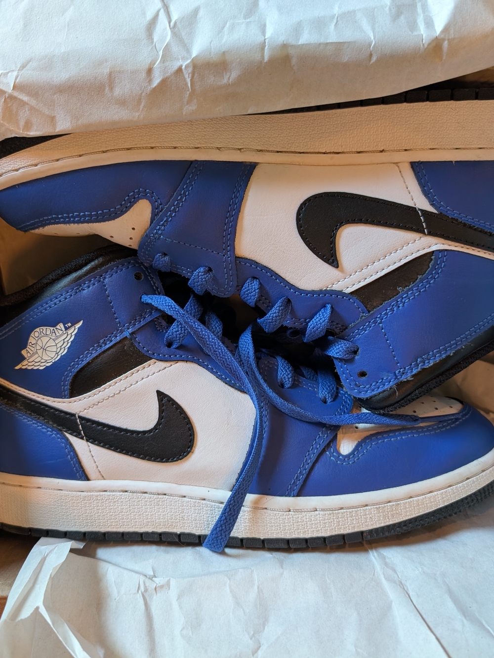 Air Jordan 1 Game Royal/Black-White Black Sneakers 6Y